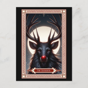 Postale Carte Tarot Reindeer