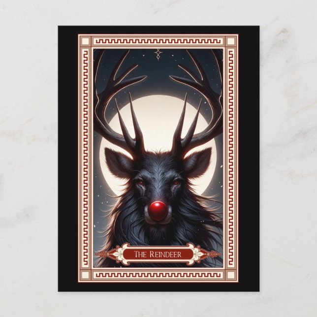 Postale Carte Tarot Reindeer (Devant)