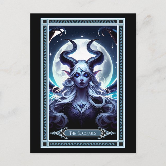 Postale Carte Tarot Succubus (Devant)