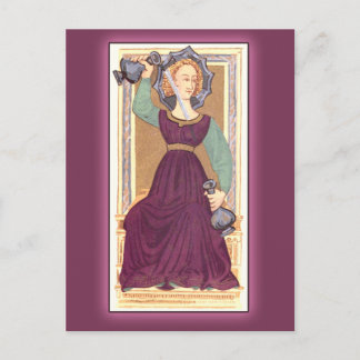 Postale Carte Tarot Temperance France