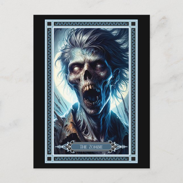 Postale Carte Tarot Zombie (Devant)
