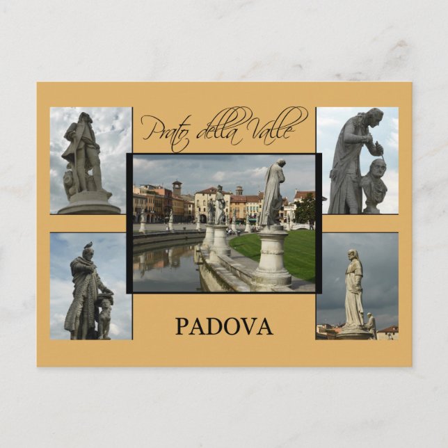 Postale Carte Touristique Padova - Prato della Valle (Devant)