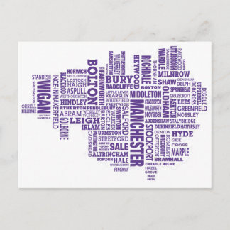 Postale Carte type du Grand Manchester