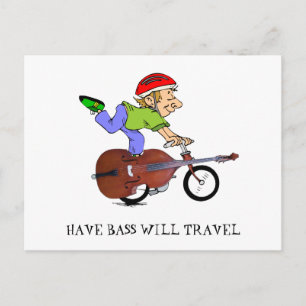 POSTALE CARTE VÉLO BASS
