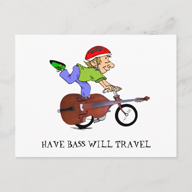 POSTALE CARTE VÉLO BASS (Devant)