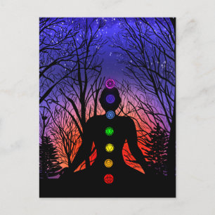 Postale Carte vide   Méditation Yoga au coucher du soleil