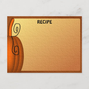 Postale Carte Vide N° 2 de la recette Automne