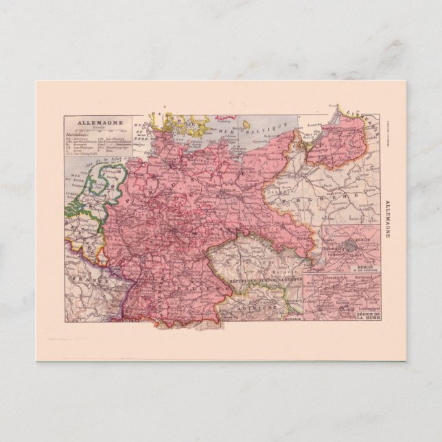Postale Carte vintage, 1920, Allemagne (Devant)