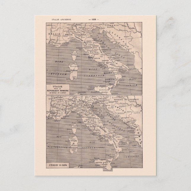 Postale Carte vintage, 1920, Italie (Devant)