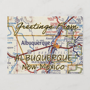 Postale Carte Vintage Albuquerque NM