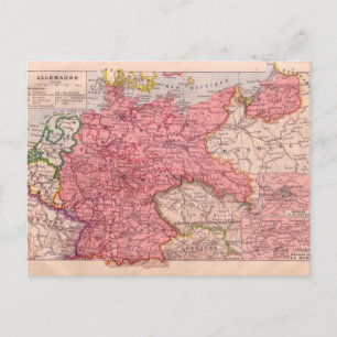 Postale Carte vintage, Allemagne vers 1920