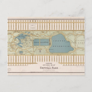 Postale Carte vintage Central Park New York City