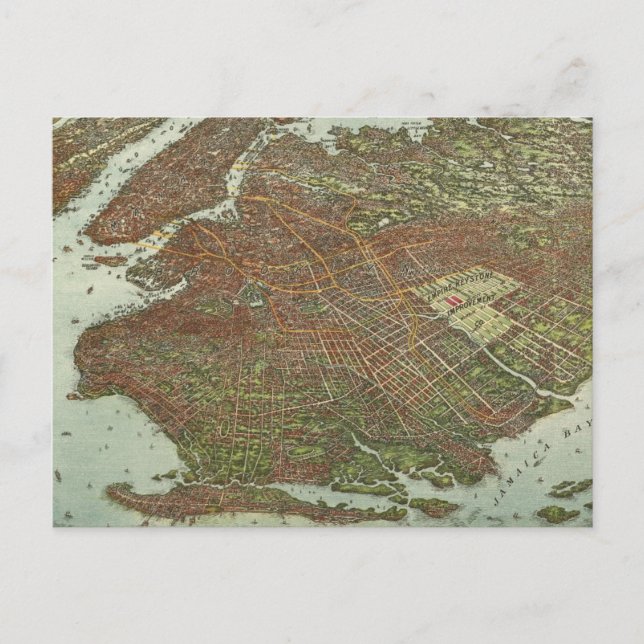 Postale Carte vintage de Brooklyn NY (1908) (Devant)