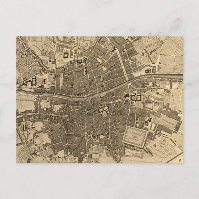 Postale Carte vintage de Dublin Irlande (1797) (Devant)