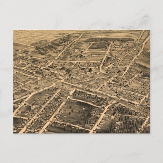 Postale Carte vintage de Durham NC (1891) (Devant)