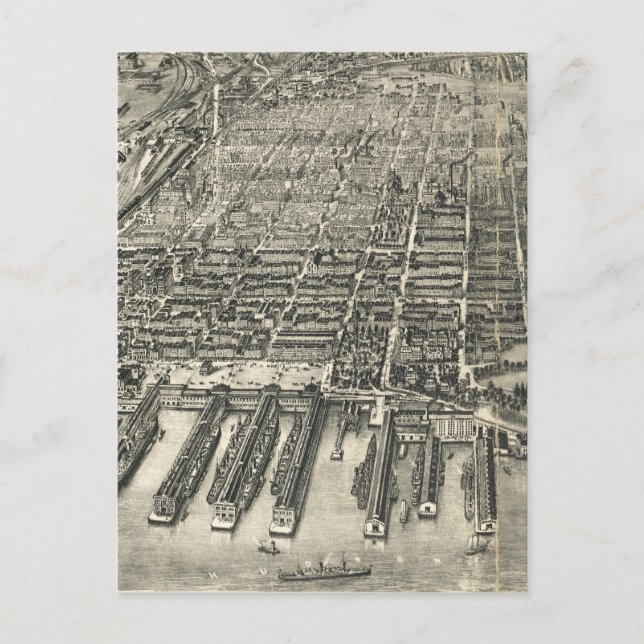 Postale Carte vintage de Hoboken NJ (1904) (Devant)