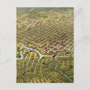 Postale Carte vintage de Houston Texas (1891)