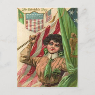 Postale Carte vintage de la Saint-Patrick