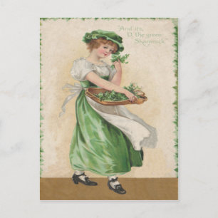 Postale Carte vintage de la Saint-Patrick représentant une