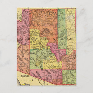 Postale Carte vintage de l'Arizona (1909)