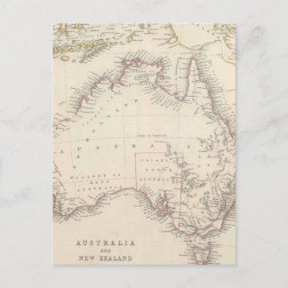 Postale Carte vintage de l'Australie (1848)