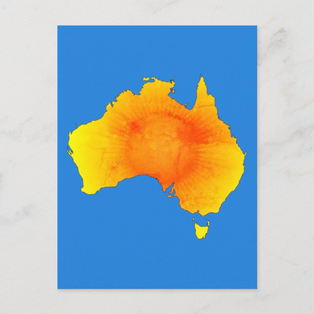 Postale Carte Vintage de l'Australie Ensoleillée (Devant)