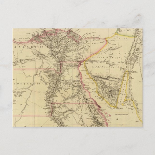 Postale Carte vintage de l'Egypte (1832) (Devant)