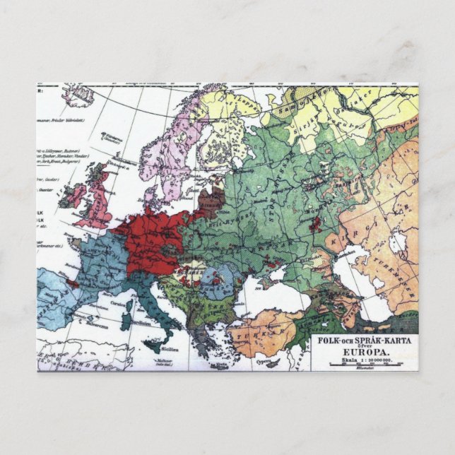 Postale Carte vintage de l'Europe 1876 (Devant)