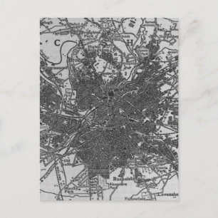 Postale Carte vintage de Manchester Angleterre (1911)