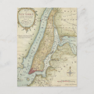 Postale Carte vintage de New York (1869)