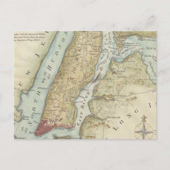 Postale Carte vintage de New York (1869) (Devant)