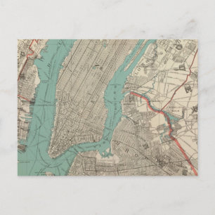 Postale Carte vintage de New York (1890)