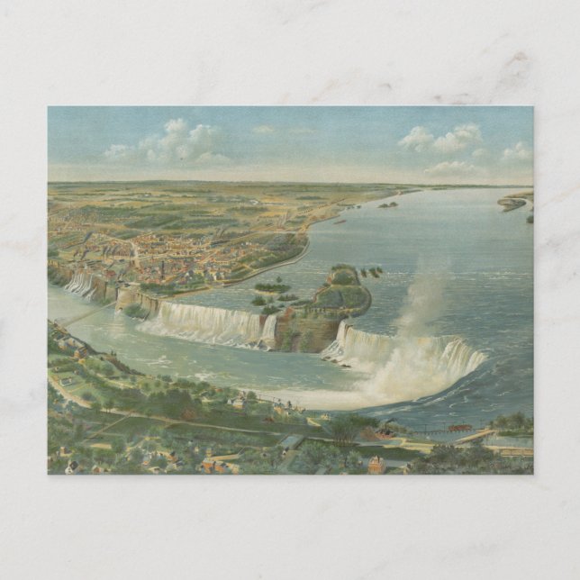 Postale Carte vintage de Niagara Falls NY (1893) (Devant)