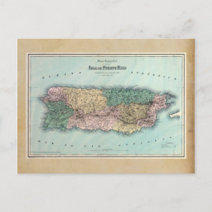 Postale Carte vintage de Porto Rico