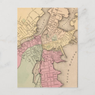 Postale Carte vintage de Salem Massachusetts (1871)