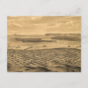 Postale Carte vintage de San Diego (1876)