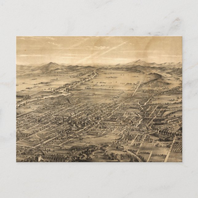 Postale Carte vintage de San Jose CA (1869) (Devant)