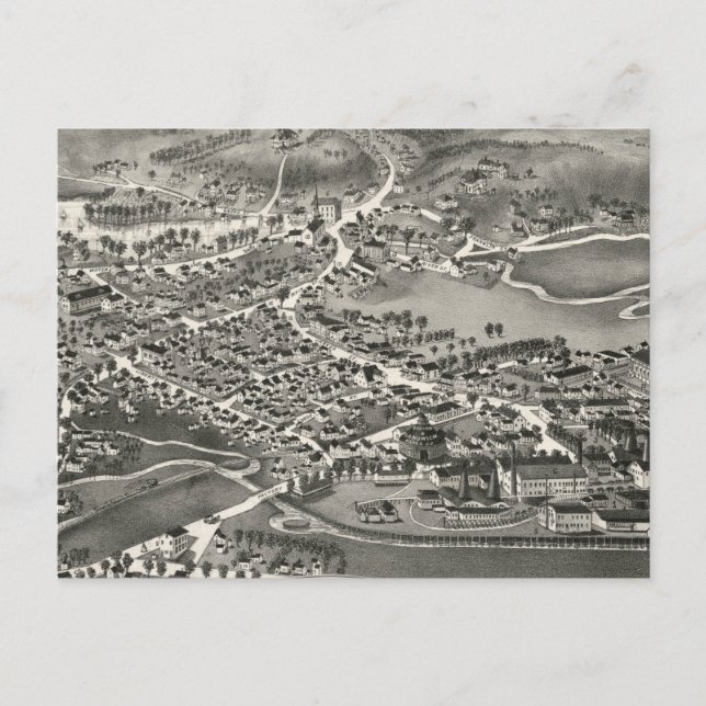 Postale Carte vintage de Sandwich MA (1884) (Devant)