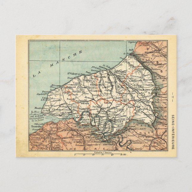 Postale Carte vintage de Seine, France (Devant)