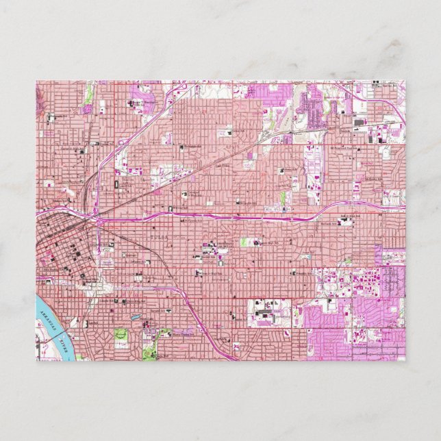 Postale Carte vintage de Tulsa Oklahoma (1954) (Devant)