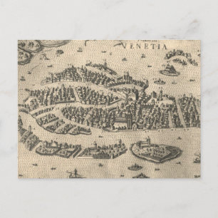 Postale Carte vintage de Venise Italie (1573)