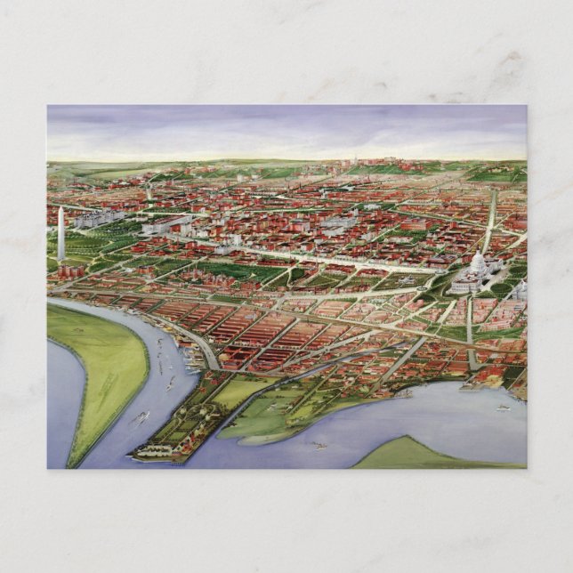 Postale Carte vintage de Washington D.C. (1901) (Devant)