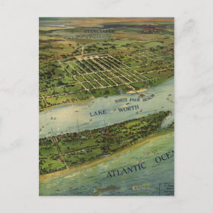 Postale Carte vintage de West Palm Beach (1915)