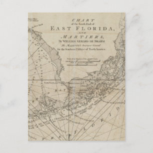 Postale Carte vintage des Florida Keys (1771)