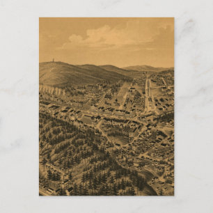 Postale Carte vintage des sources thermales AR (1888)