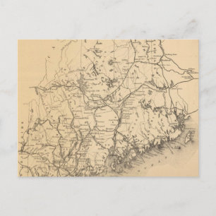 Postale Carte vintage du Maine (1894)