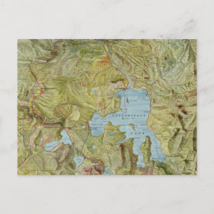 Postale Carte vintage du parc national Yellowstone (1898)