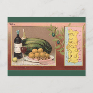 Postale Carte Vintage du Portugal