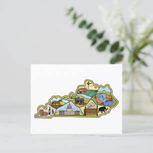 Postale Carte vintage Louisville Lexington Kentucky