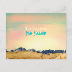 Postale Carte vintage néo-zélandaise